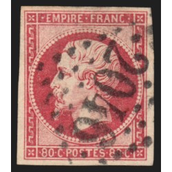 n°17B, 80c rose, oblitéré GC 2046 Lille - TB