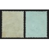 n°19/19a, les 2 nuances, Napoléon 1c vert-olive + vert-bronze, oblitérés - TB