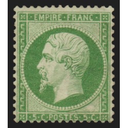 n°20, Napoléon dentelé, 5c vert, neuf (*) sans gomme - BEAU D'ASPECT