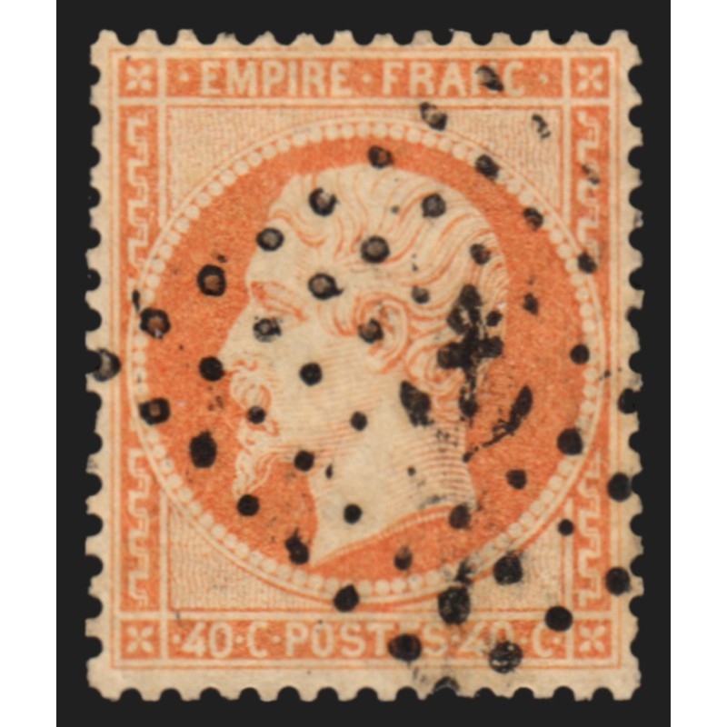 n°23, Napoléon, 40c orange, oblitéré Ancre maritime - TB n°23, Napoléon, 40c orange, oblitéré Ancre maritime - TB