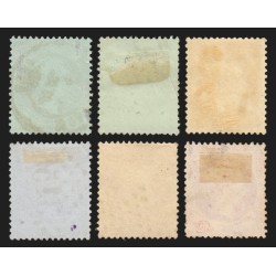 n°19/24, Napoléon Empire 1862, série complète, oblitérés - TB D'ASPECT