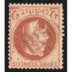 n°26A, Napoléon Lauré, 2c rouge-brun, oblitéré GC 1250 CUILLE - TB D'ASPECT