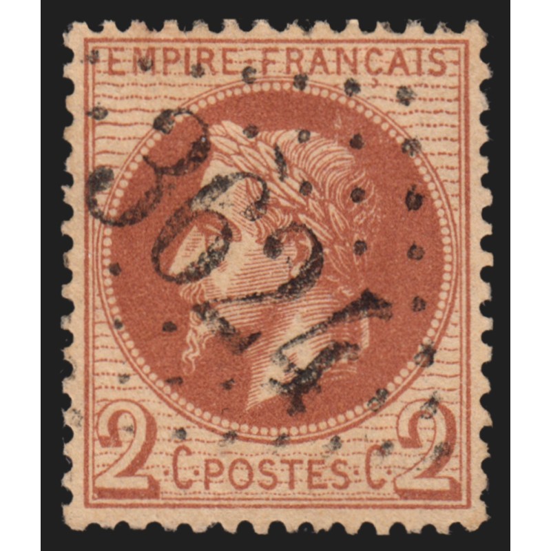 n°26A, Lauré, 2c rouge-brun, oblitéré GC 3624 SAINT-GEORGES-D'OLERON - SUPERBE
