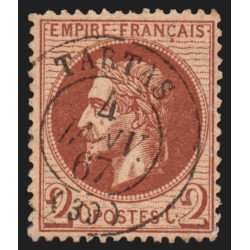 n°26A, Napoléon Lauré, 2c rouge-brun, oblitéré càd TARTAS Landes - TB