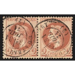 n°26B paire, oblitéré càd CHÂTEAU-THIERRY - TB D'ASPECT