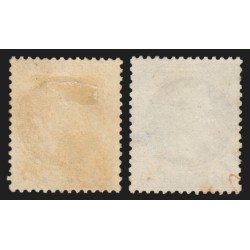 n°27B, en 2 nuances, Napoléon Lauré, 4c gris, oblitérés - TB D'ASPECT