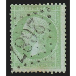 n°35, 5c vert-pâle sur bleu, oblitéré GC 2687 NOTRE-DAME-DE-LIESSE Aisne - B/TB