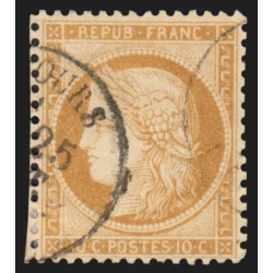 n°36, Cérès Siège de Paris, 10c bistre-jaune, oblitéré càd - TB D'ASPECT