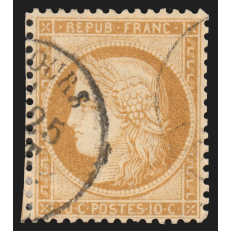 n°36, Cérès Siège de Paris, 10c bistre-jaune, oblitéré càd - TB D'ASPECT