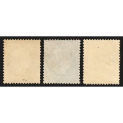 n°36/38, Cérès Siège de Paris 1870, série complète, oblitérés - TB D'ASPECT