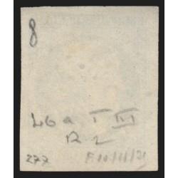 n°46B, Cérès Bordeaux, 20c bleu, oblitéré GC 3433 SOMMIERES Gard - SUPERBE