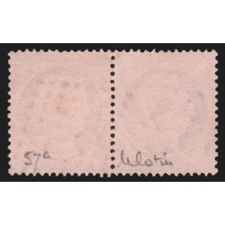 n°57a paire, Cérès, 80c carmin-rose, oblitéré, signé COTIN - TTB