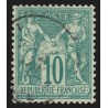 n°65, Sage 1876, 10c vert, Type I, oblitéré - SUPERBE