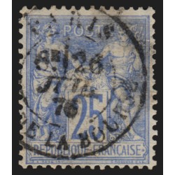 n°68, Sage 1876, 25c outremer, Type I oblitéré càd Paris Place de la Bourse