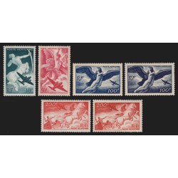 Poste Aérienne n°16/19 + variétés, série complète, neufs ** sans charnière - TB