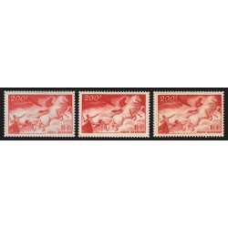 Poste Aérienne n°19/19a/19b, les 3 variétés, neufs * trace de charnière - TB
