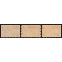 Poste Aérienne n°19/19a/19b, les 3 variétés, neufs * trace de charnière - TB