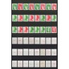 Lot de 24 timbres avec numéro rouge au verso, neufs ** sans charnière SUPERBE