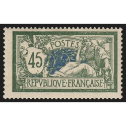 n°143, Merson 45c vert et bleu, neuf ** sans charnière - B/TB
