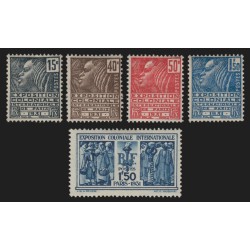 n°270/274, Exposition coloniale Paris 1931, série complète, neufs * - TB
