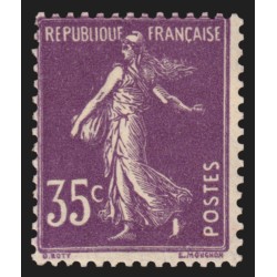 n°142b, Semeuse camée 35c violet, Type II, neuf ** sans charnière - TB