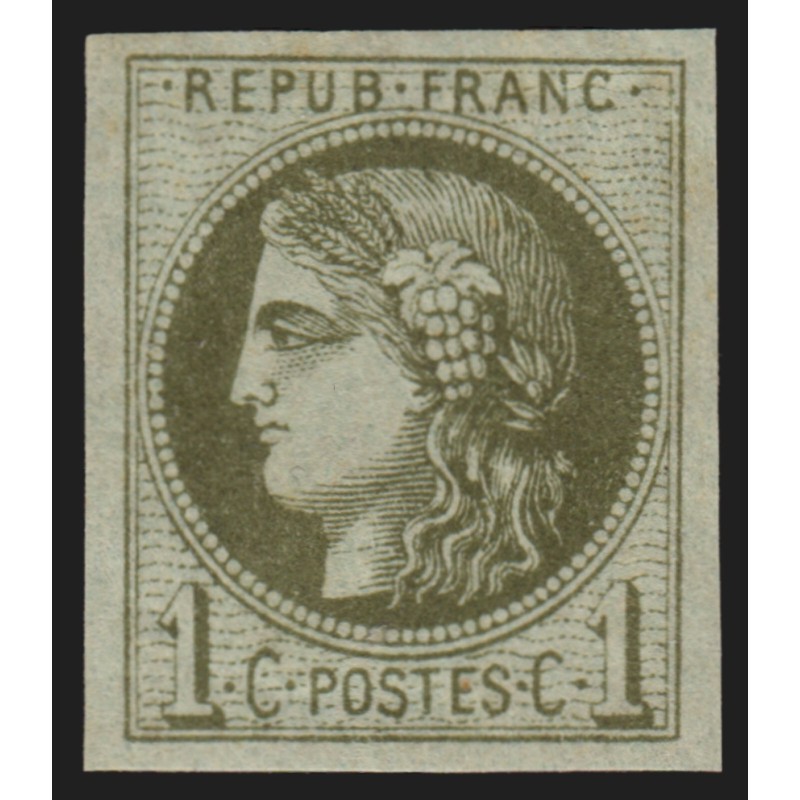 n°39A, Cérès Bordeaux, 1c olive, Report 1, neuf ** sans charnière - TB n°39A, Cérès Bordeaux, 1c olive, Report 1, neuf ** sans charnière - TB