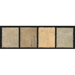 n°75, en 4 nuances, Sage 5c vert, Type II, neufs * avec charnière - TB D'ASPECT