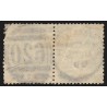 n°75, paire, Sage 5c vert, Type II, oblitéré cachet anglais 620 PLYMOUTH - déf.