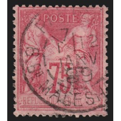 n°81, Sage 75c rose, Type II, oblitéré càd Paris 8 Bd Malsherbes - TB D'ASPECT