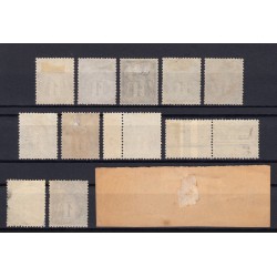 n°83, joli lot avec nuances de couleurs et oblitérations peu courantes