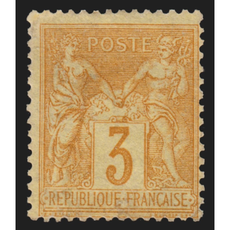 n°86, Sage 3c bistre-jaune, neuf (*) sans gomme - TB D'ASPECT n°86, Sage 3c bistre-jaune, neuf (*) sans gomme - TB D'ASPECT