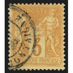n°86, Sage 3c bistre-jaune, oblitéré càd (Paris rue) Montaigne - TB