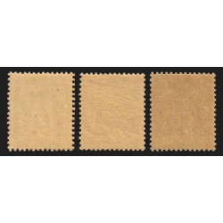 n°88/88a/88b, les 3 nuances, Sage 4c lilas-brun, neufs ** sans charnière - TB