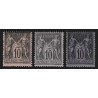 n°89, en 3 nuances, Sage 10c noir, neufs * avec charnière - TB D'ASPECT
