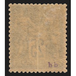 n°97, Sage 25c noir sur rose, Type II, neuf * avec charnière - TB D'ASPECT