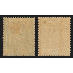 n°102/102a, les 2 nuances, Sage 5c vert-jaune (N sous B), neufs * - TB D'ASPECT