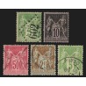 n°102/106, Sage 1898, série complète oblitérée - TB D'ASPECT