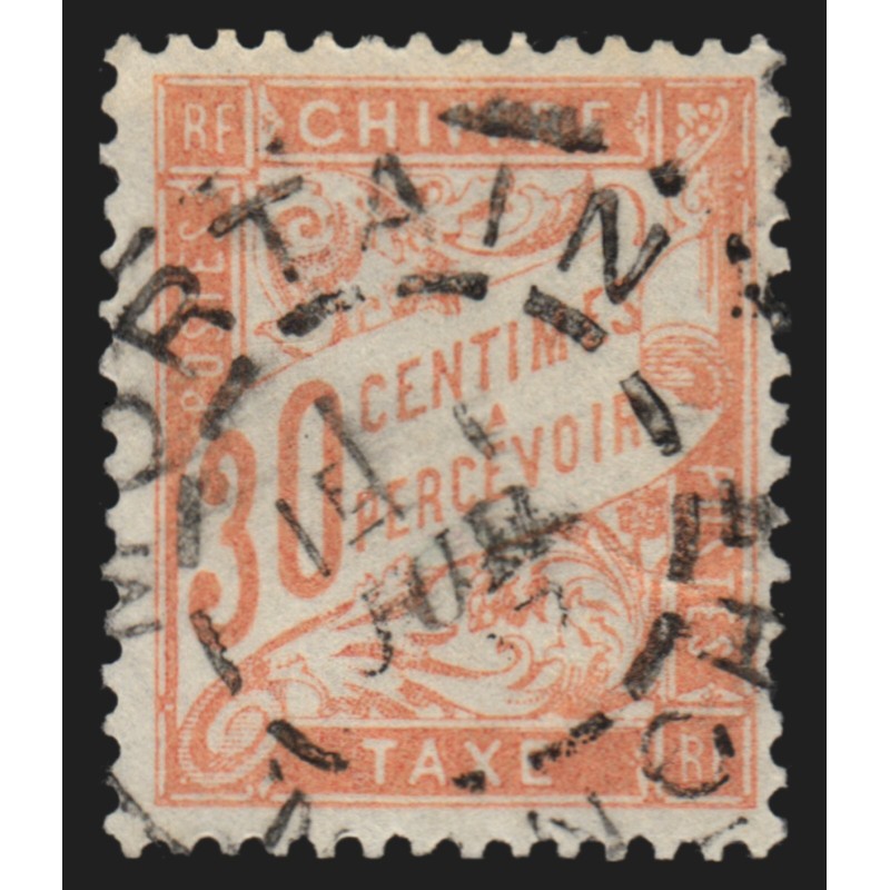 Timbres-Taxe n°34, Duval 30c rouge-orange, oblitéré - BEAU D'ASPECT Timbres-Taxe n°34, Duval 30c rouge-orange, oblitéré - BEAU D'ASPECT