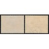Poste Aérienne n°29/29b, les 2 nuances, Vue de Paris 1950, oblitérés - TB