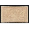 n°121b, variété "centre déplacé", Merson 1fr lie-de-vin, neuf * trace de ch.