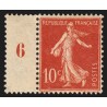 n°135, Semeuse fond plein, 10c rouge, Type I, neuf ** sans charnière - TB