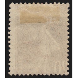 n°139h, variété "piquage à cheval", Semeuse 20c brun-rouge-foncé, neuf * - TB