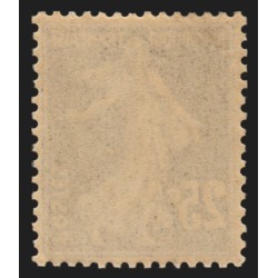 n°140b, Semeuse 25c bleu-noir, neuf ** sans charnière - TB