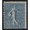 n°161, Semeuse lignée 50c bleu, neuf ** sans charnière - TB