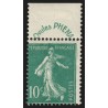 n°188, Semeuse 10c vert avec bandelette Phéna 1924, neuf */** - TB