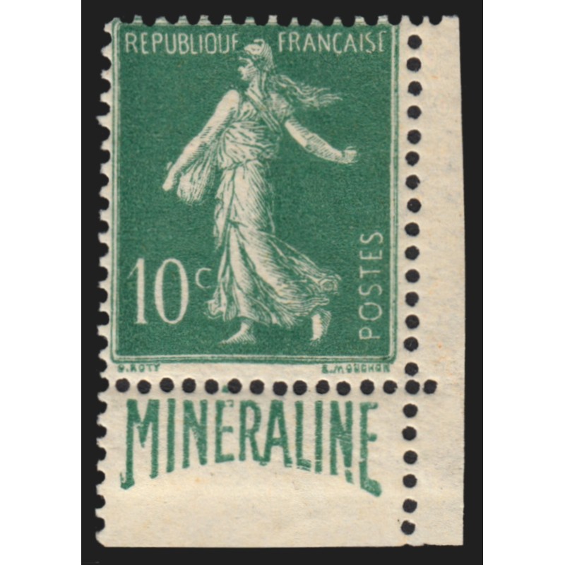 n°188A, Semeuse Minéraline, neuf ** sans charnière, Certificat JF.BRUN - TB n°188A, Semeuse Minéraline, neuf ** sans charnière, Certificat JF.BRUN - TB