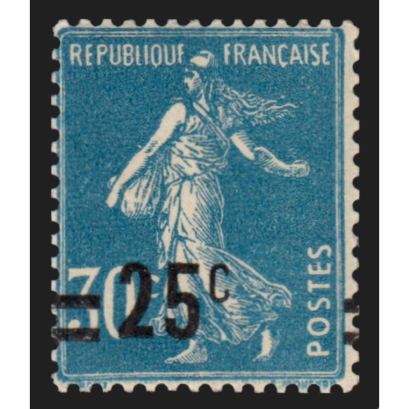 n°217, variété "surcharge à cheval", neuf ** sans charnière - SUPERBE n°217, variété "surcharge à cheval", neuf ** sans charnière - SUPERBE