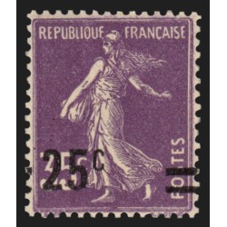 n°218, variété "surcharge à cheval", neuf ** sans charnière - SUPERBE