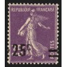 n°218, variété "surcharge à cheval", neuf ** sans charnière - SUPERBE