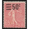 n°224, variété "surcharge à cheval", neuf ** sans charnière - B/TB
